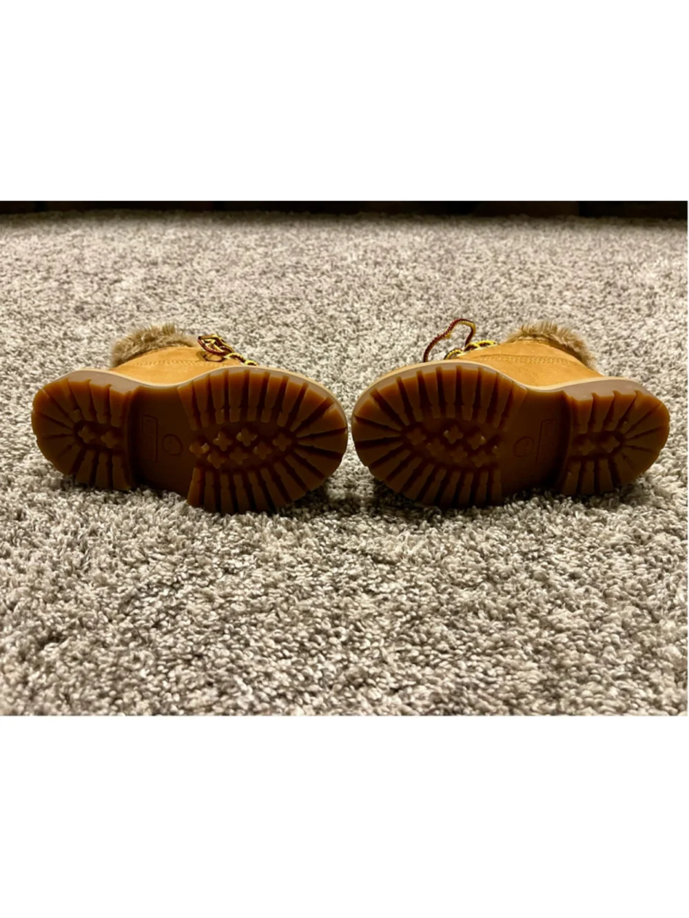 Timberland Toddler Faux Fur Boots, Size 7, EUC